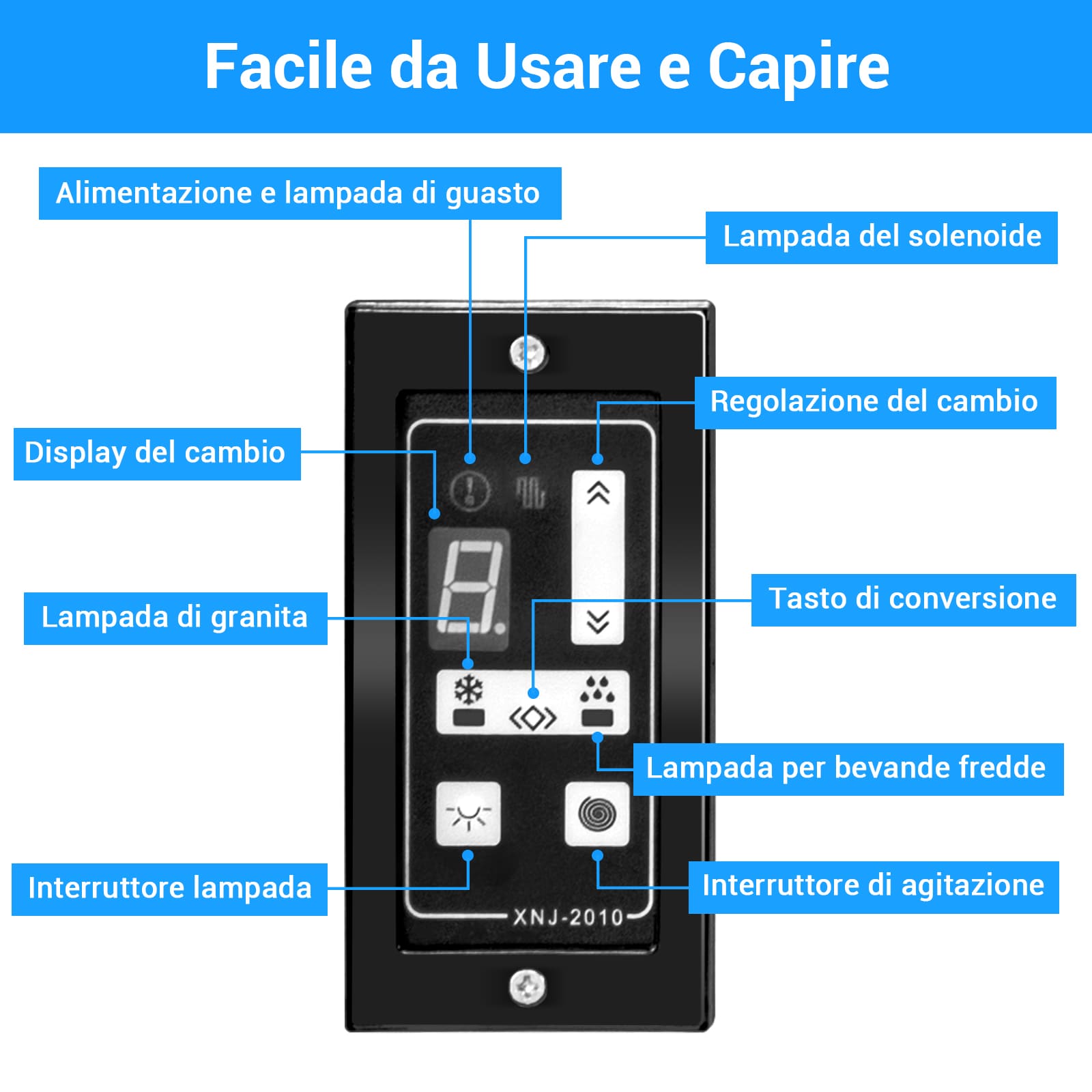 LEEVOT Macchina per Granite Commerciale con Tre Vasche da 12L - Fabbricatore di Bevande Ghiacciate in Acciaio Inossidabile per Ristoranti e Bar